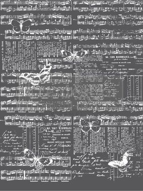 Redesign with Prima Decor Transfer | MUSIC & THE BUTTERFLIES | 24” x 30”
